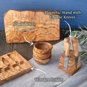 Custom Engraved Magnetic Cheese Knife Set with Logo